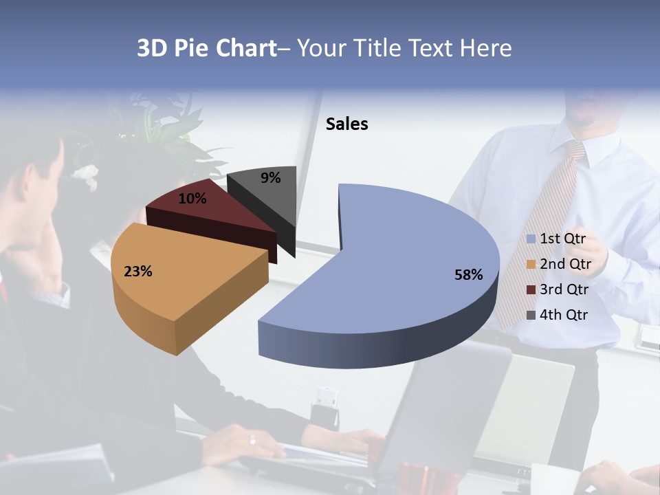 A Man Giving A Presentation To A Group Of People PowerPoint Template