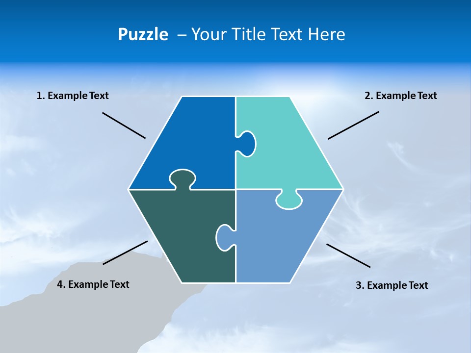 A Person Standing On Top Of A Hill With Their Arms In The Air PowerPoint Template