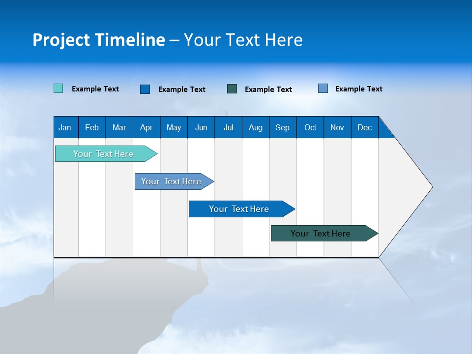 A Person Standing On Top Of A Hill With Their Arms In The Air PowerPoint Template