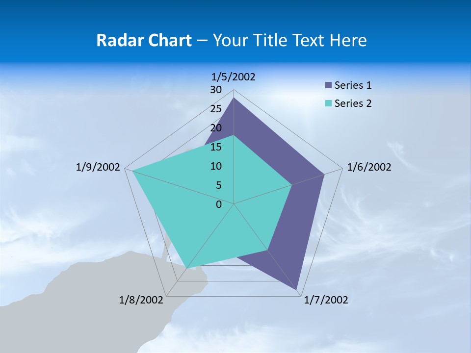 A Person Standing On Top Of A Hill With Their Arms In The Air PowerPoint Template
