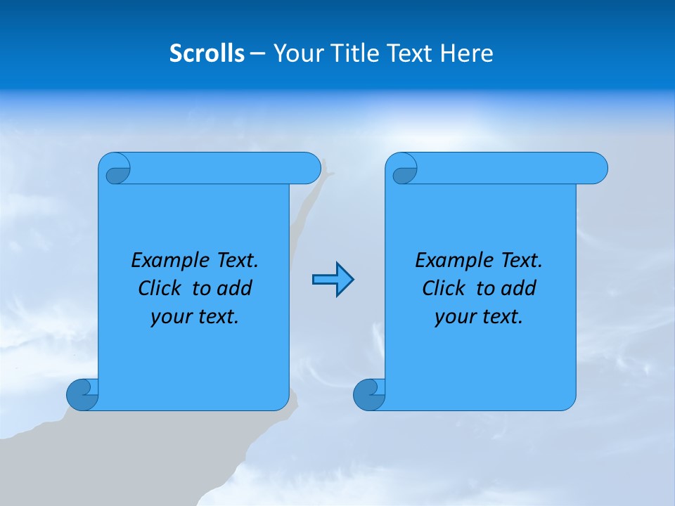 A Person Standing On Top Of A Hill With Their Arms In The Air PowerPoint Template