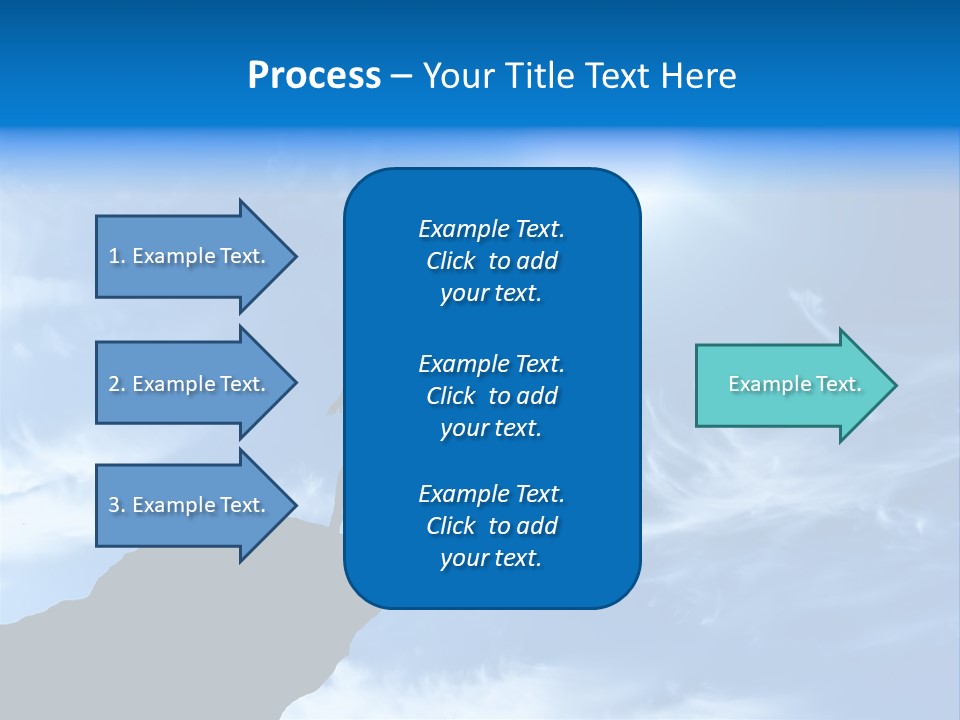 A Person Standing On Top Of A Hill With Their Arms In The Air PowerPoint Template