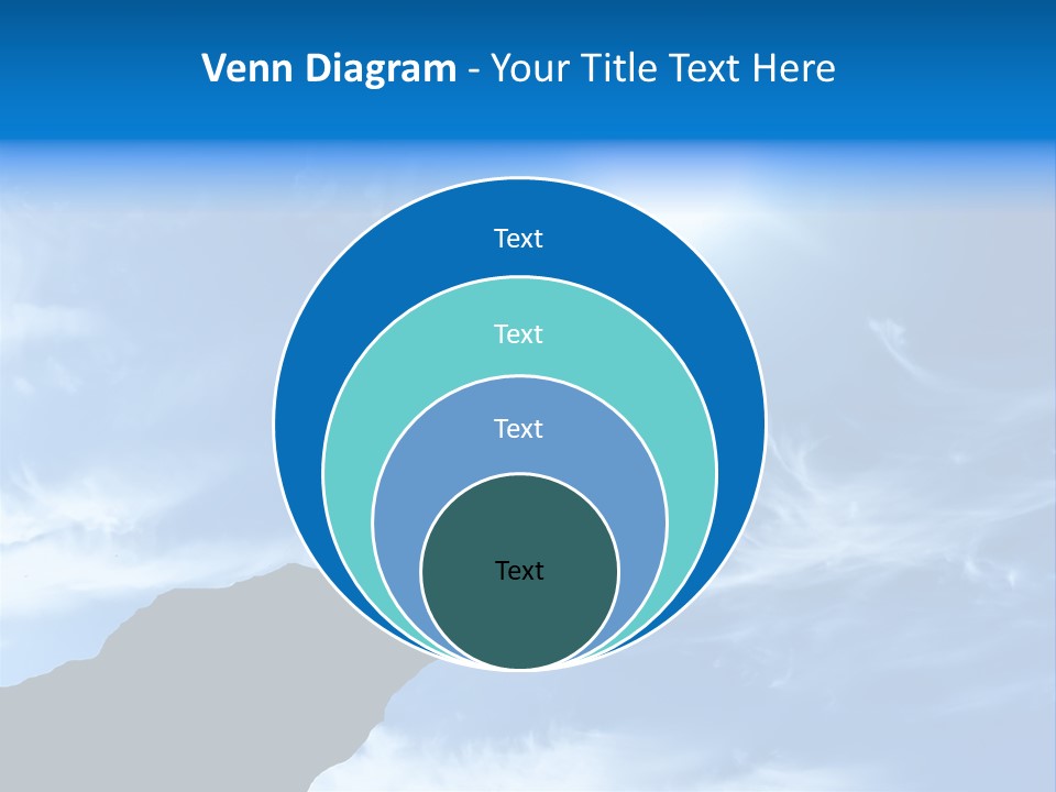 A Person Standing On Top Of A Hill With Their Arms In The Air PowerPoint Template