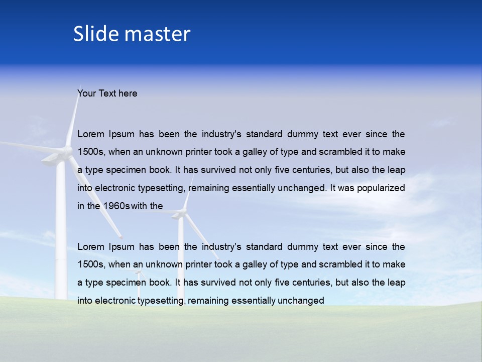 World Company Old PowerPoint Template