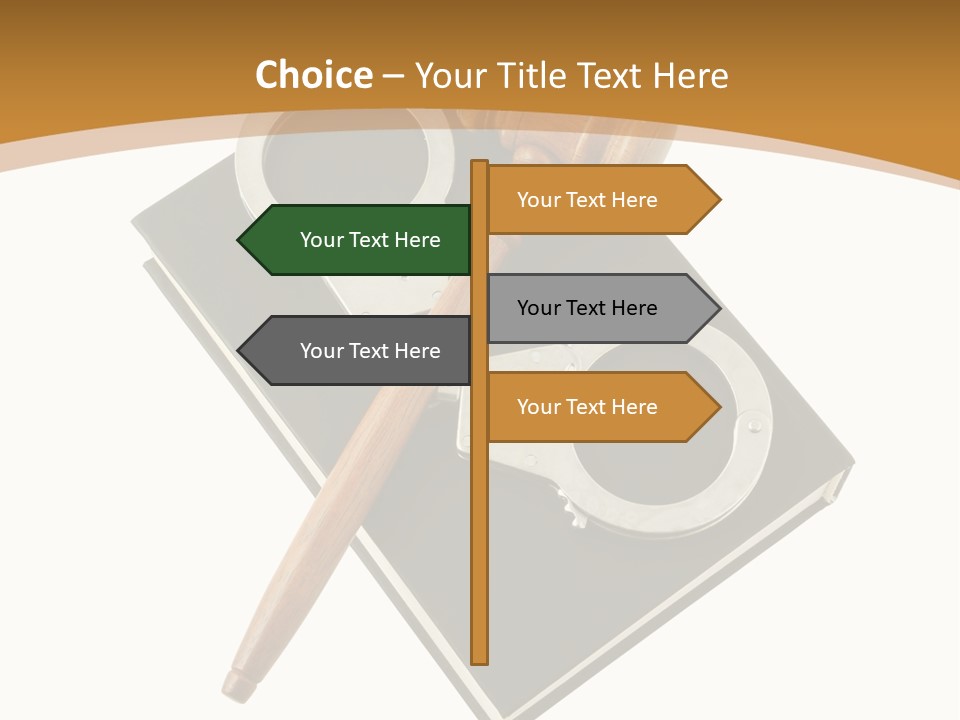 Choice Finger Symbol PowerPoint Template