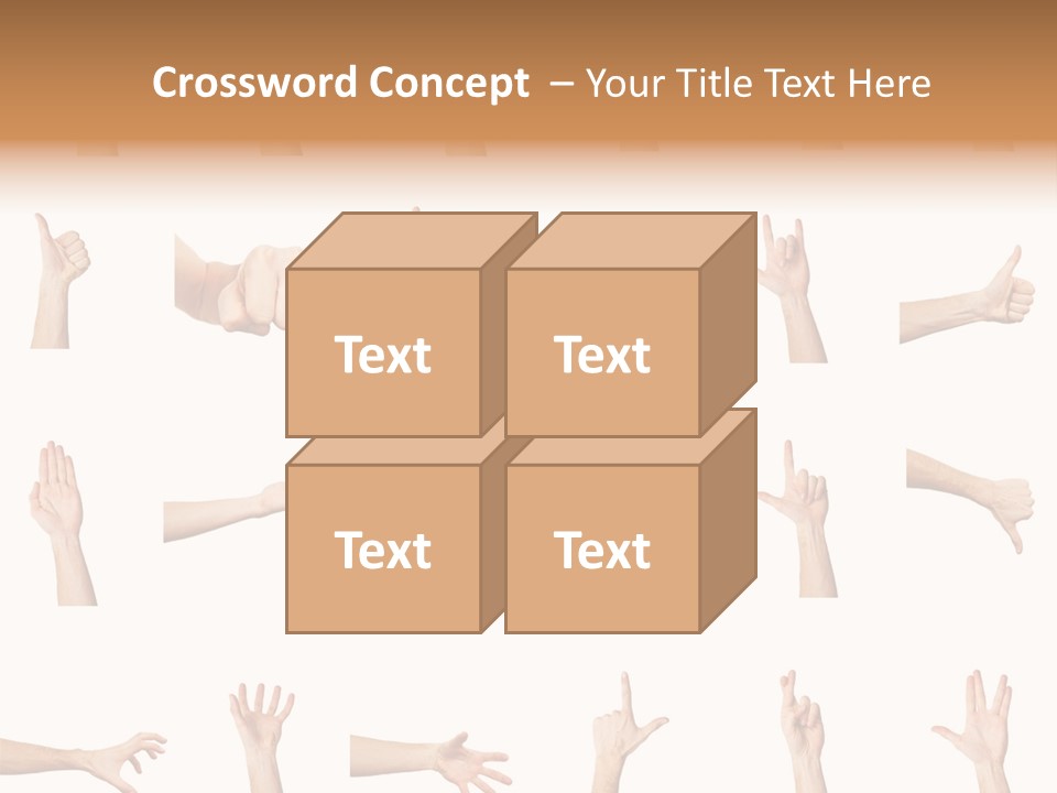 Choice Finger Symbol PowerPoint Template