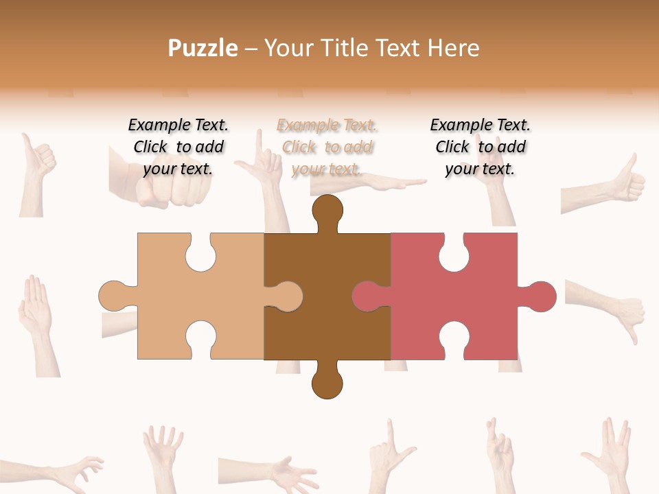 Choice Finger Symbol PowerPoint Template