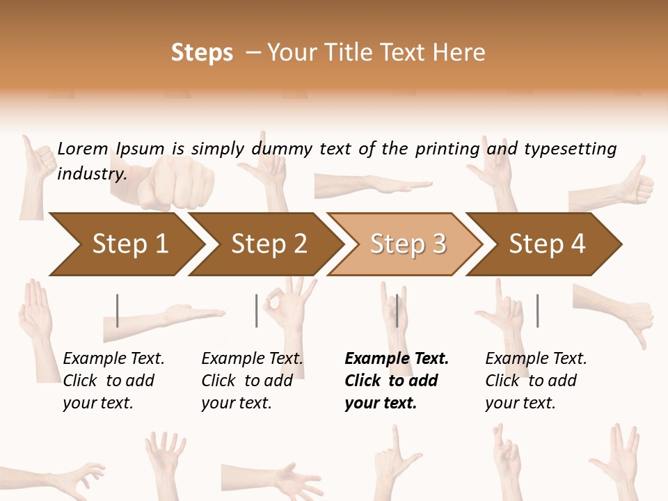 Choice Finger Symbol PowerPoint Template