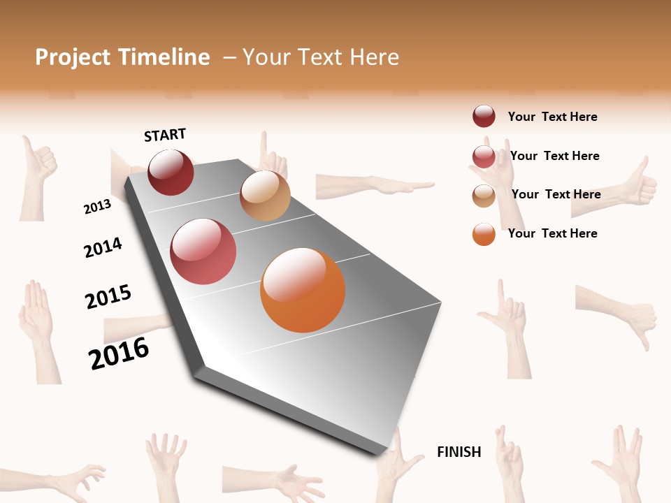 Choice Finger Symbol PowerPoint Template