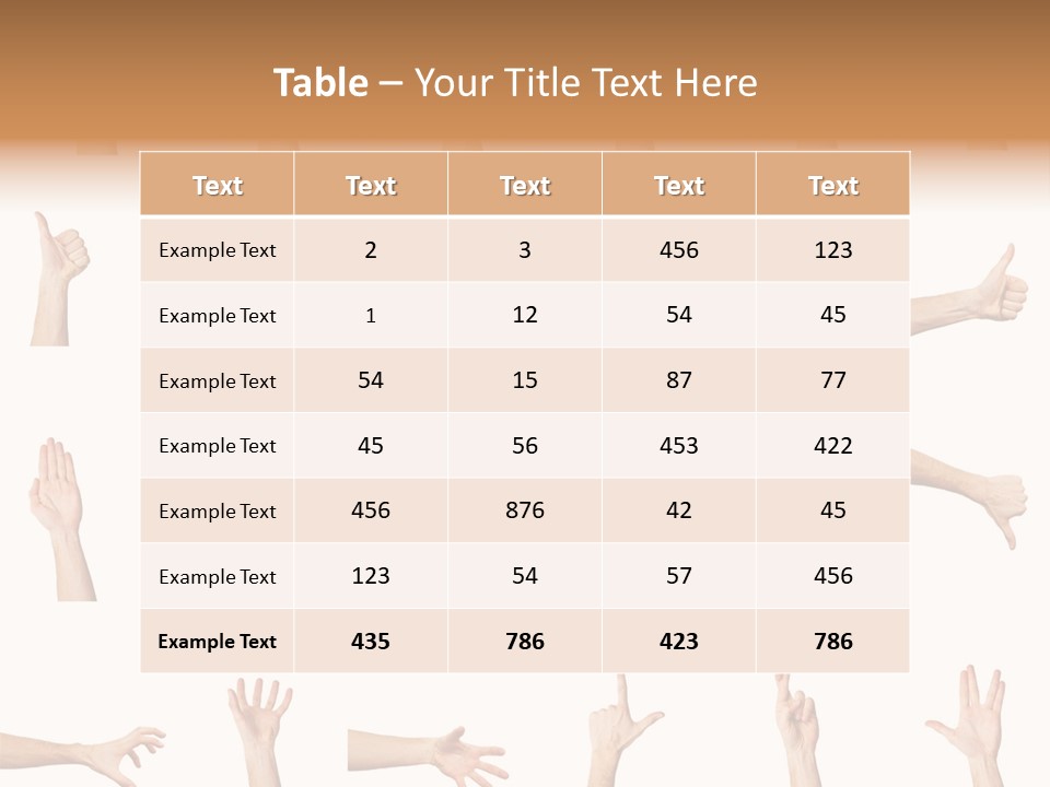 Choice Finger Symbol PowerPoint Template