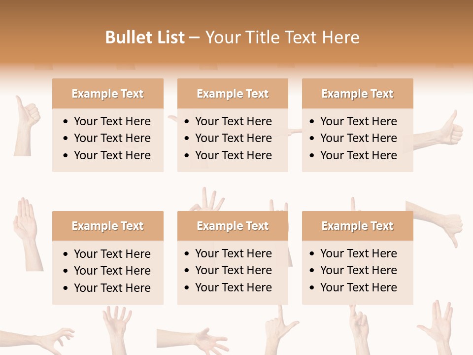 Choice Finger Symbol PowerPoint Template