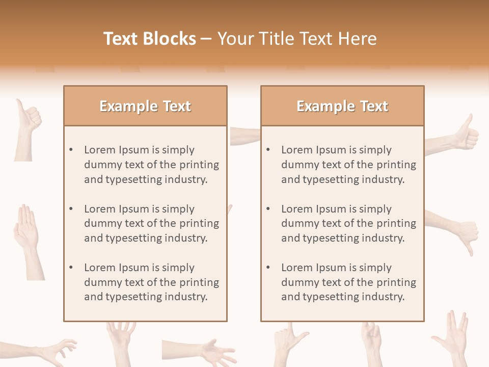 Choice Finger Symbol PowerPoint Template