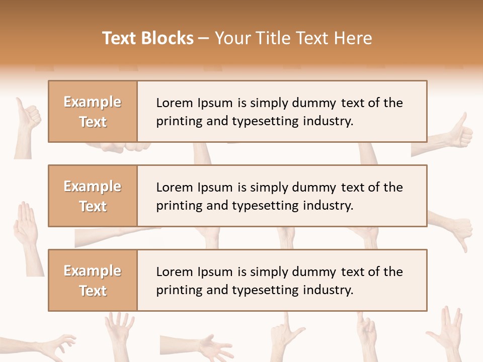 Choice Finger Symbol PowerPoint Template