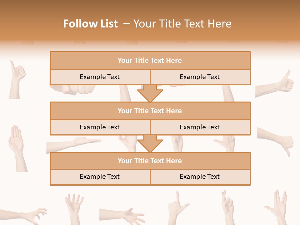 Choice Finger Symbol PowerPoint Template