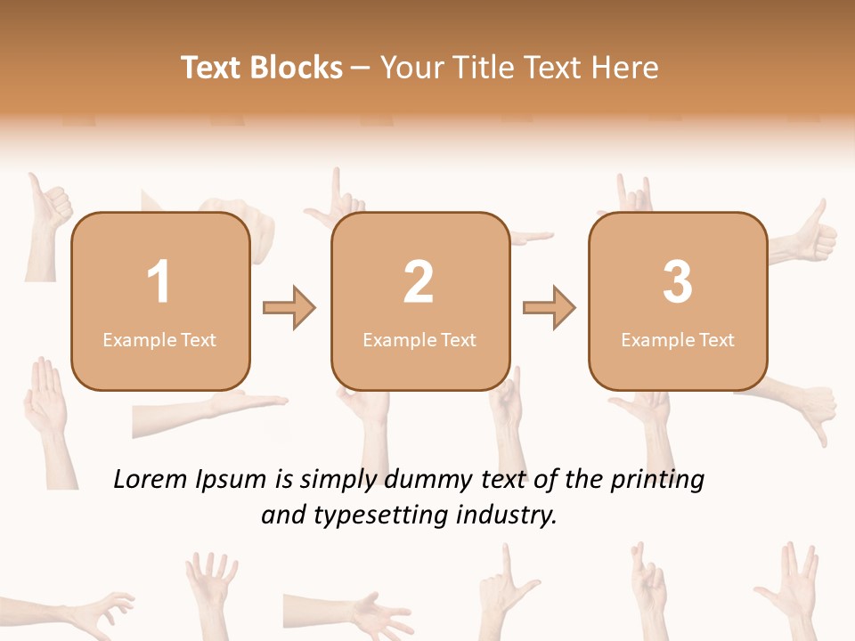 Choice Finger Symbol PowerPoint Template