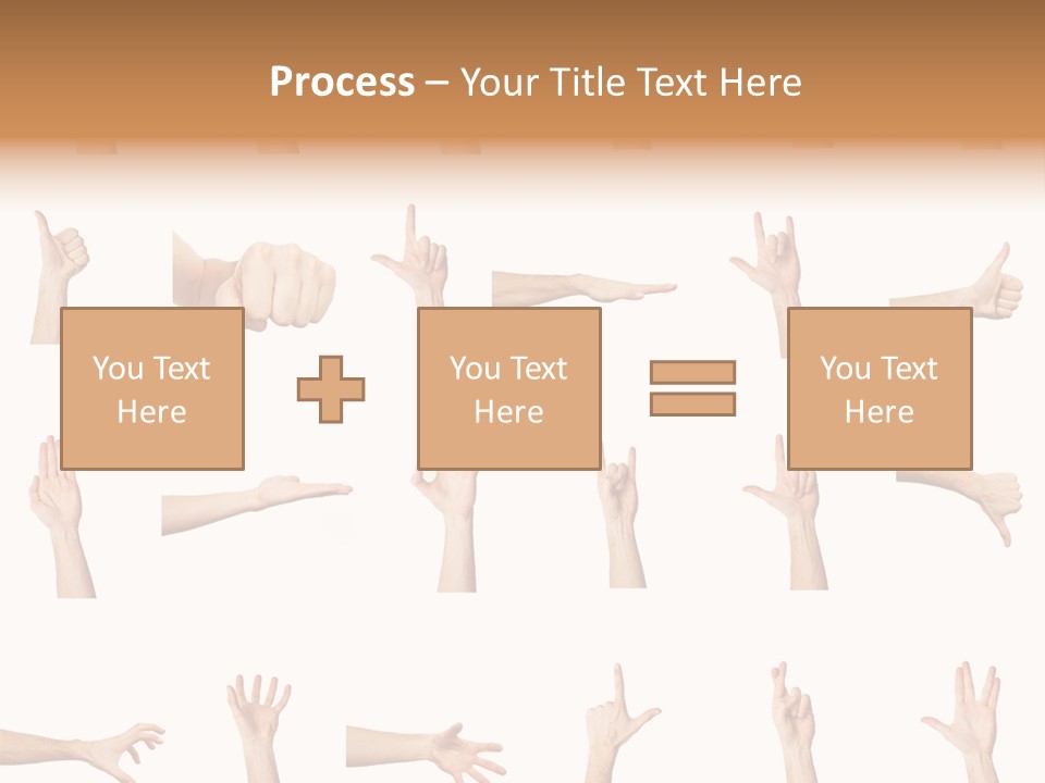 Choice Finger Symbol PowerPoint Template