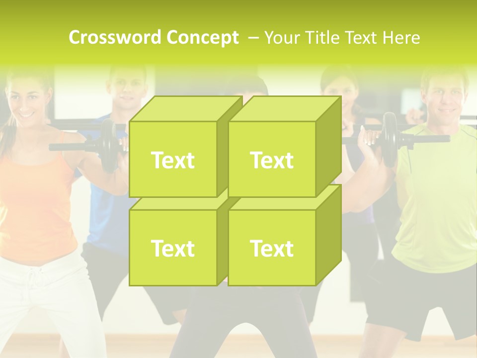 Push Strength Sport PowerPoint Template