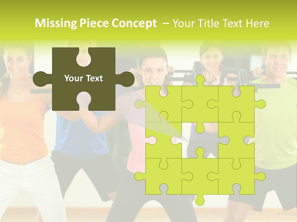 Push Strength Sport PowerPoint Template