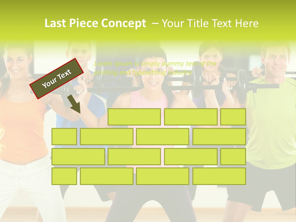 Push Strength Sport PowerPoint Template