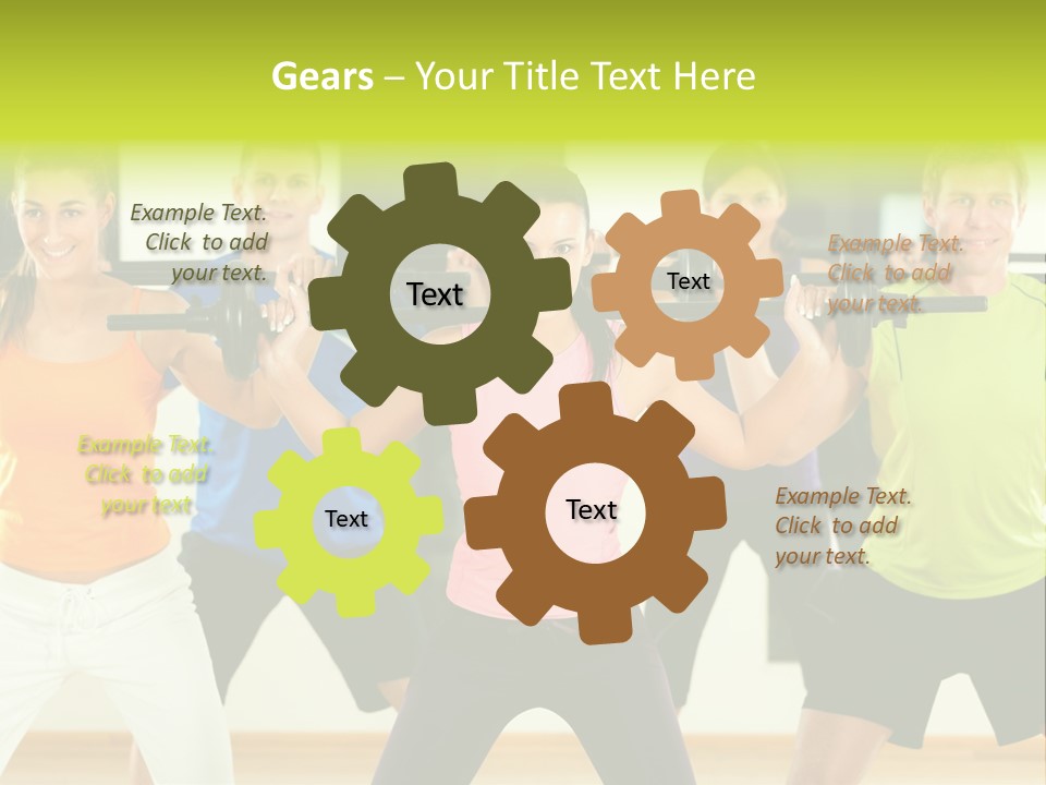 Push Strength Sport PowerPoint Template