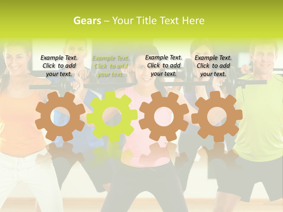 Push Strength Sport PowerPoint Template