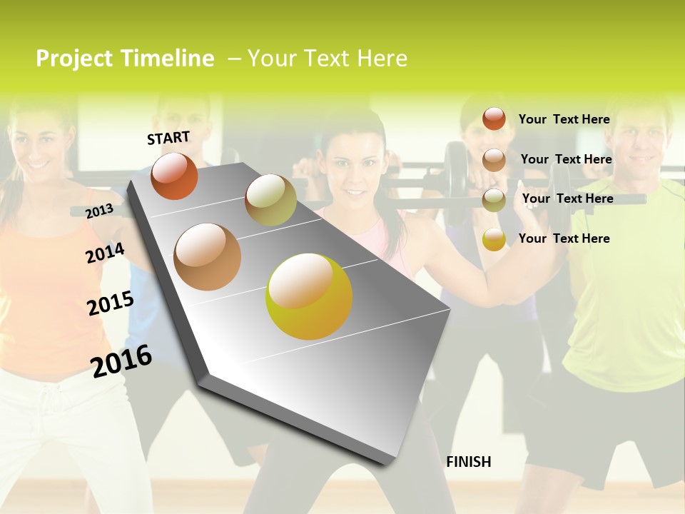Push Strength Sport PowerPoint Template