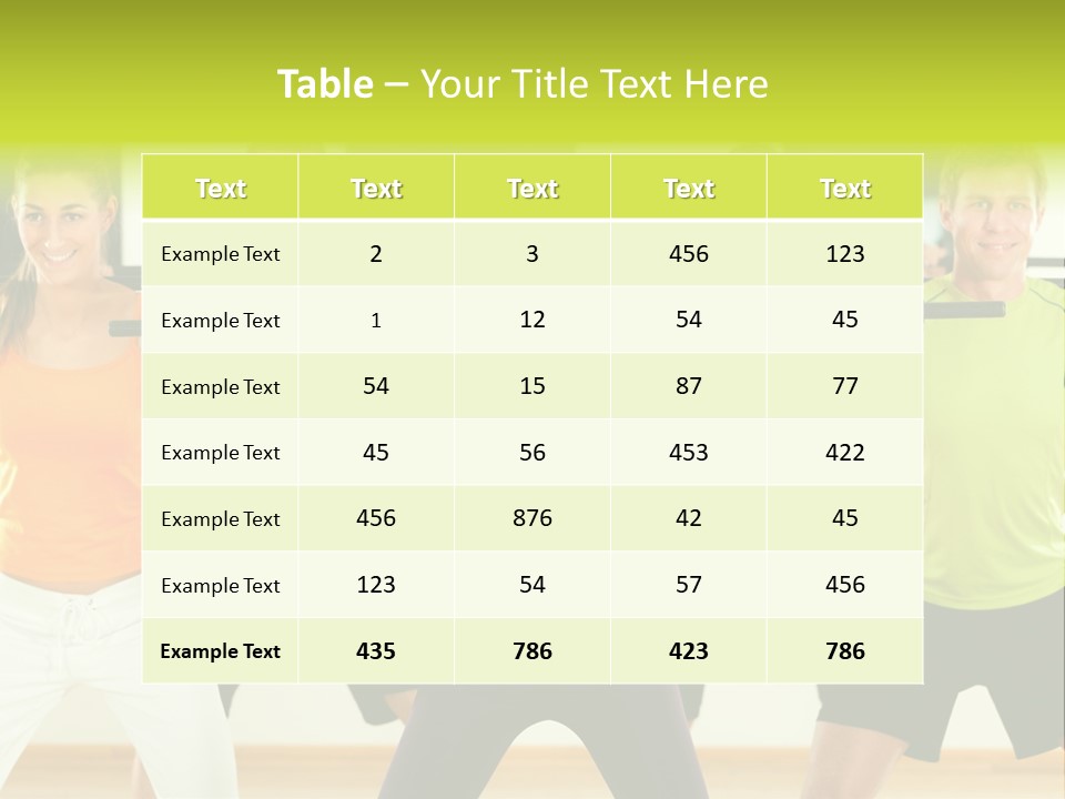 Push Strength Sport PowerPoint Template
