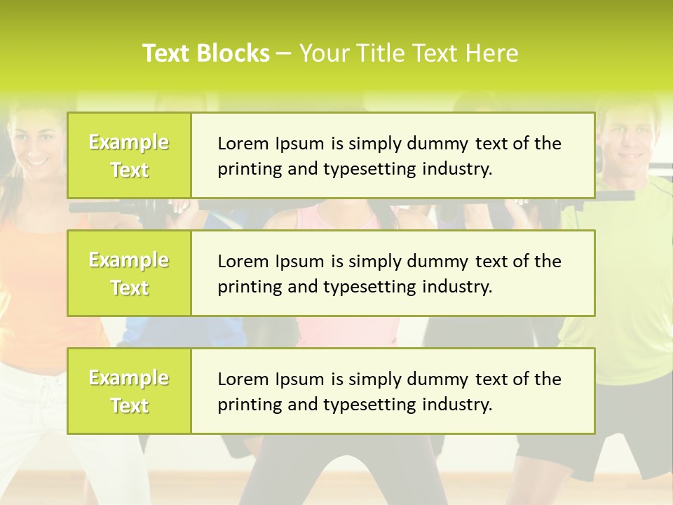 Push Strength Sport PowerPoint Template