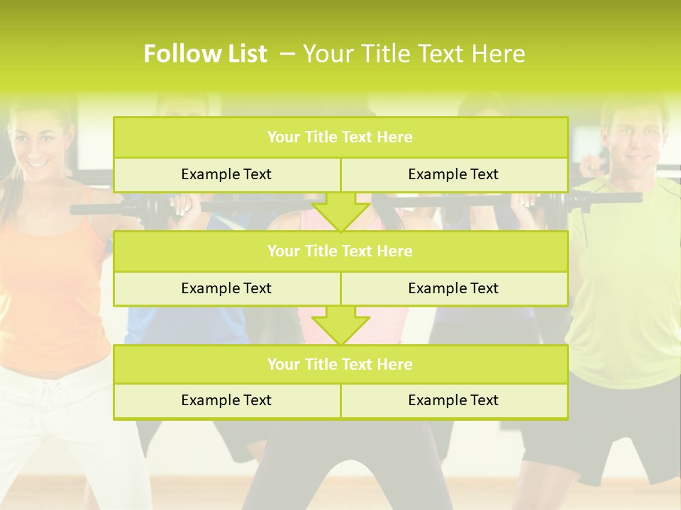 Push Strength Sport PowerPoint Template