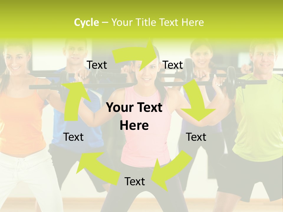 Push Strength Sport PowerPoint Template