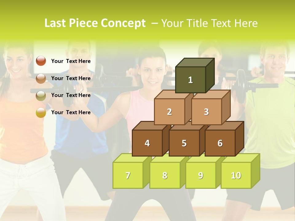 Push Strength Sport PowerPoint Template