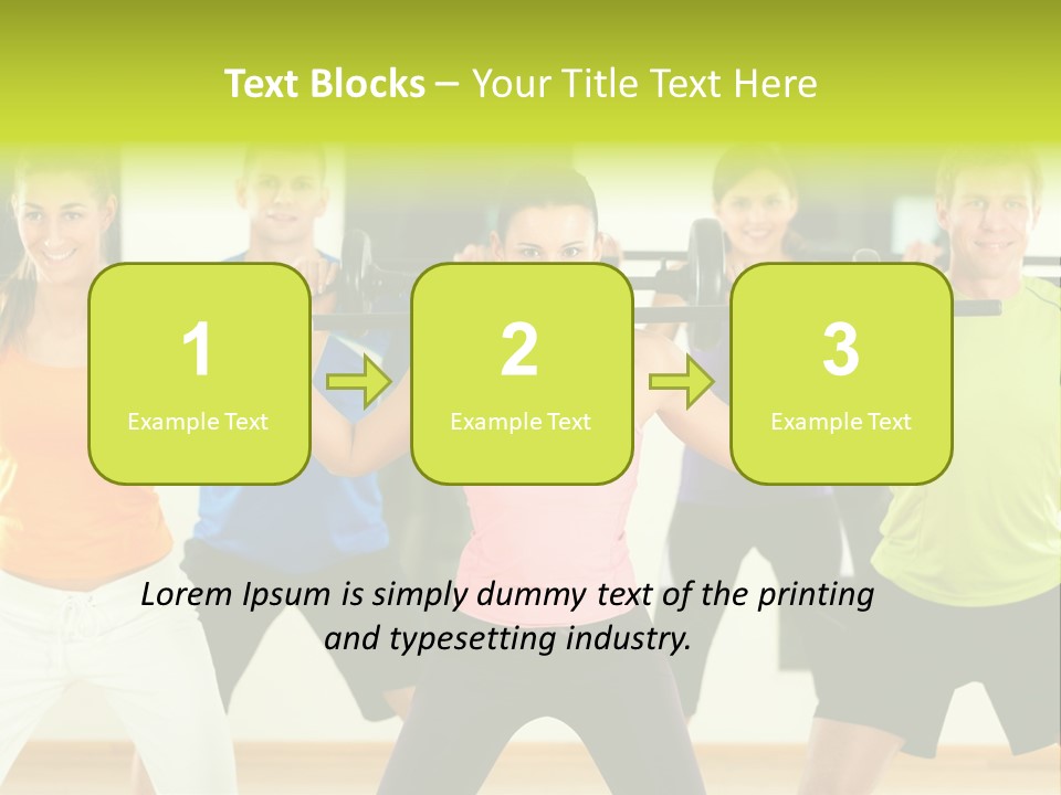 Push Strength Sport PowerPoint Template