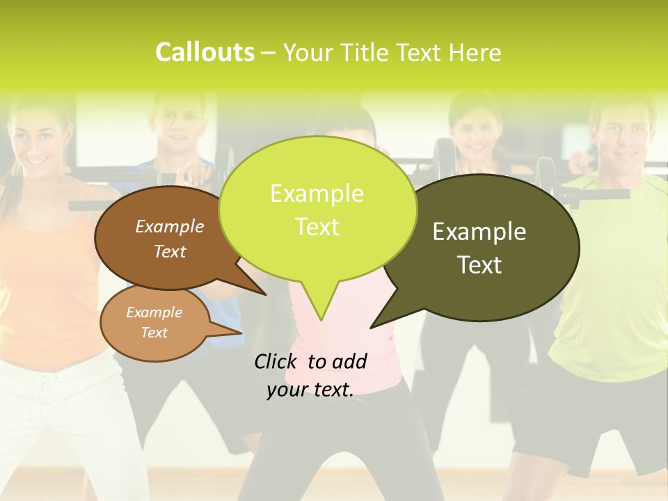 Push Strength Sport PowerPoint Template