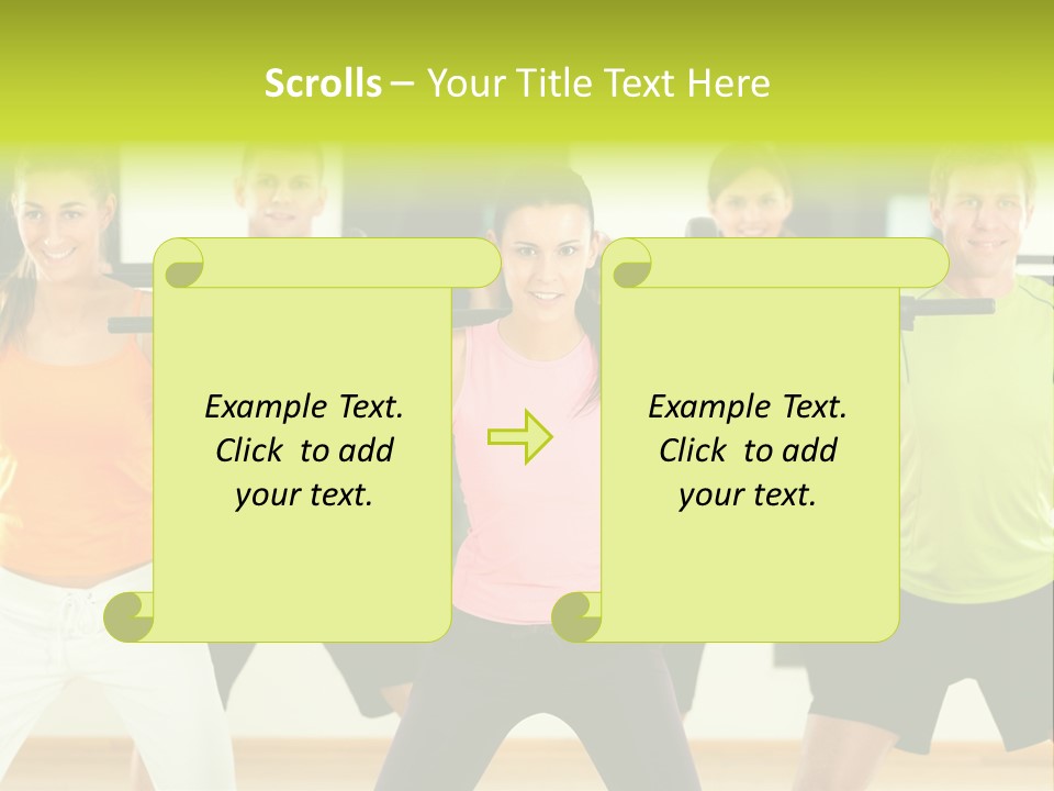 Push Strength Sport PowerPoint Template