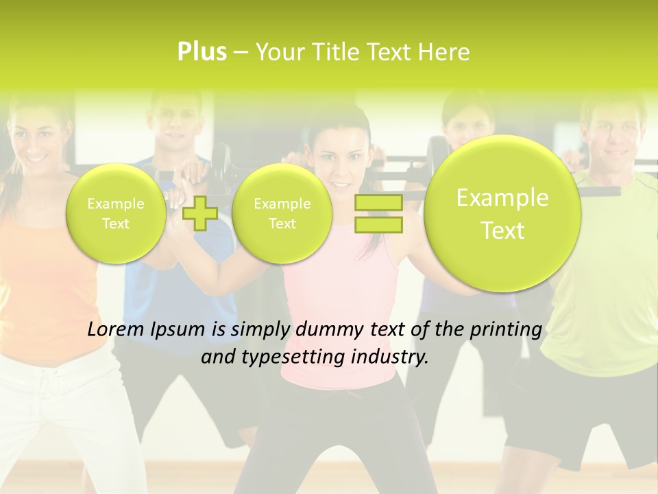 Push Strength Sport PowerPoint Template