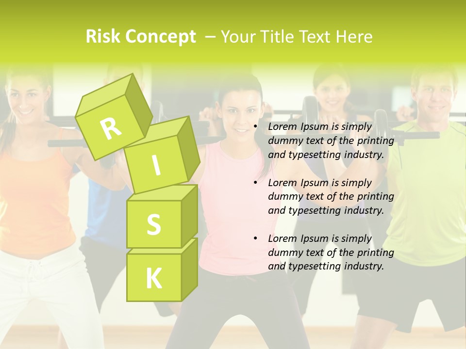 Push Strength Sport PowerPoint Template