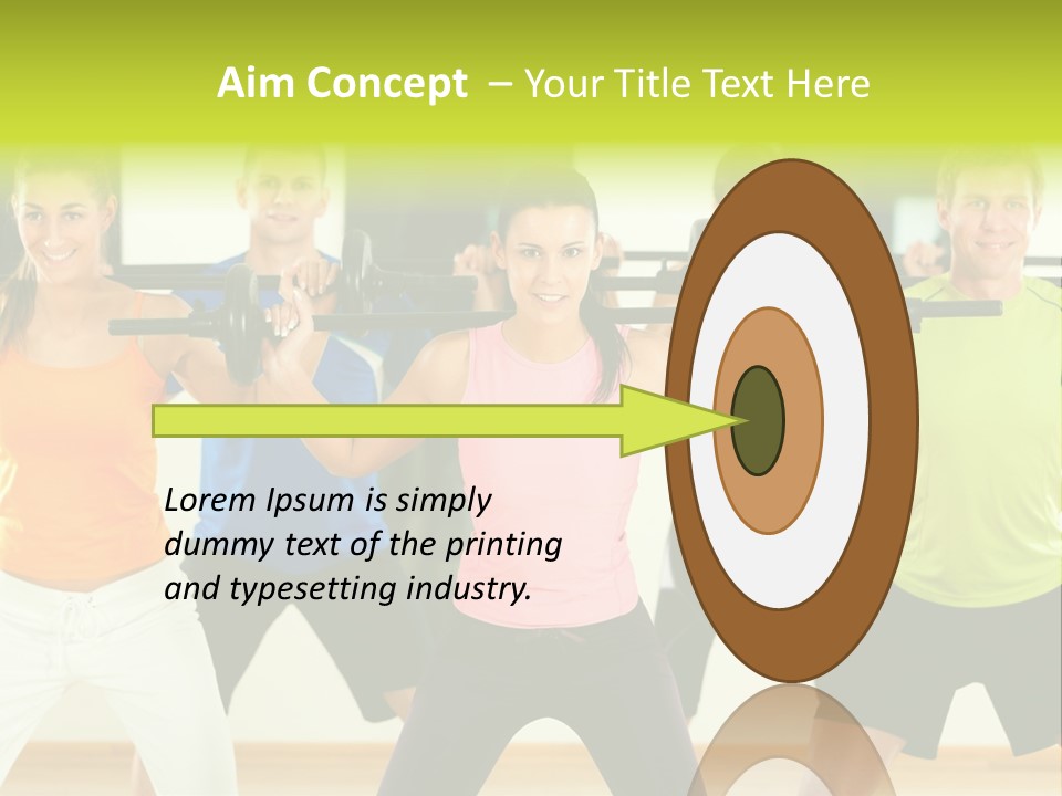 Push Strength Sport PowerPoint Template