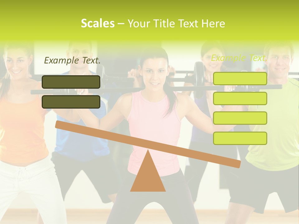 Push Strength Sport PowerPoint Template