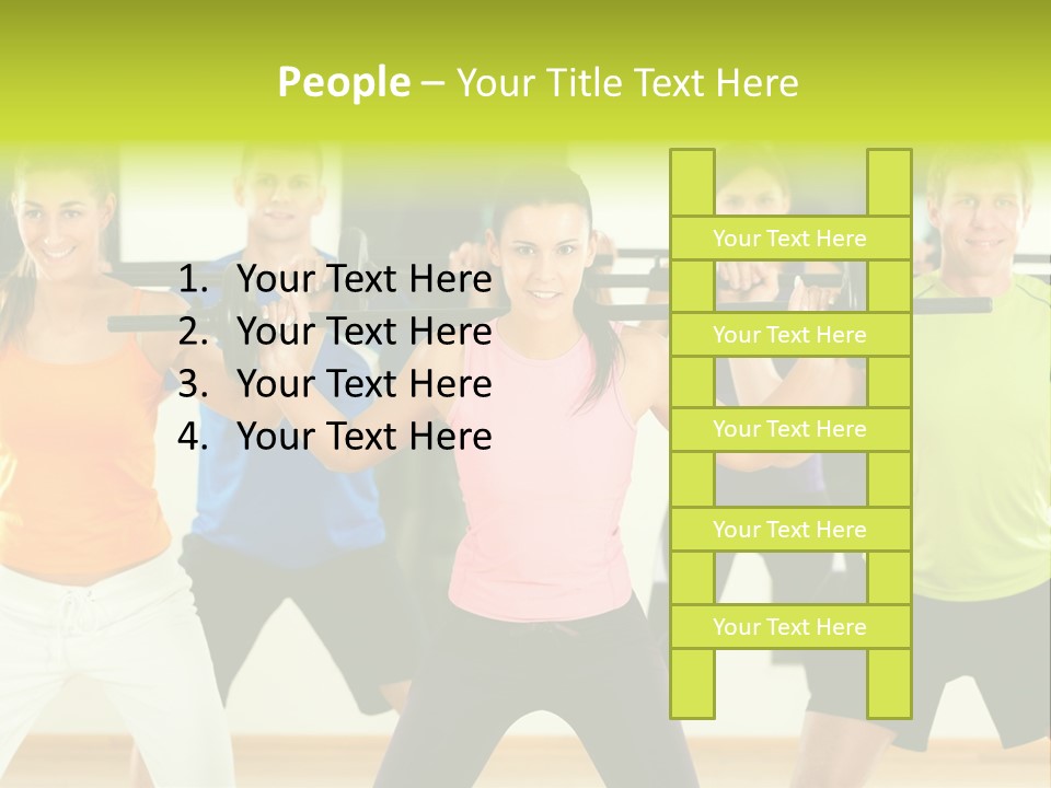 Push Strength Sport PowerPoint Template