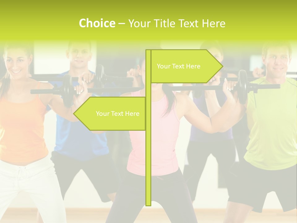 Push Strength Sport PowerPoint Template
