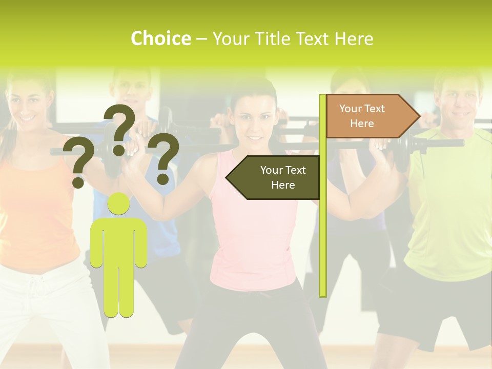 Push Strength Sport PowerPoint Template