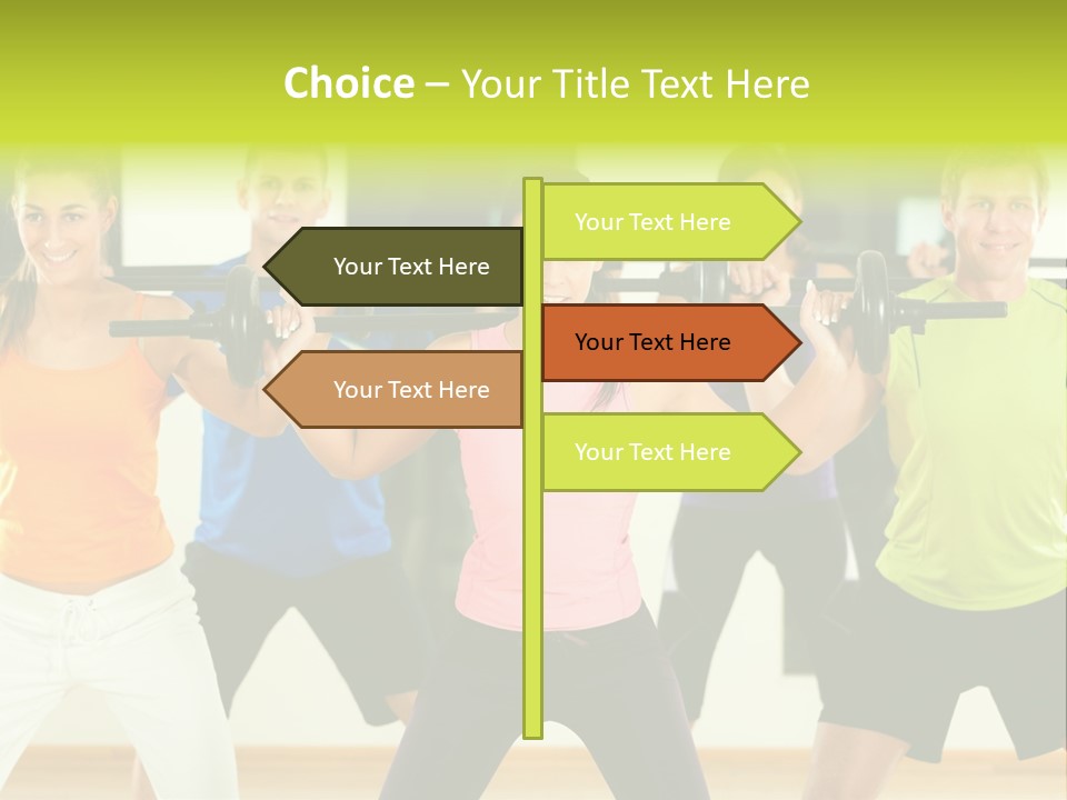 Push Strength Sport PowerPoint Template