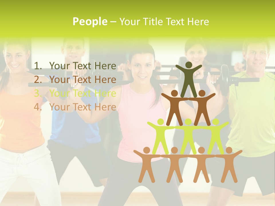 Push Strength Sport PowerPoint Template