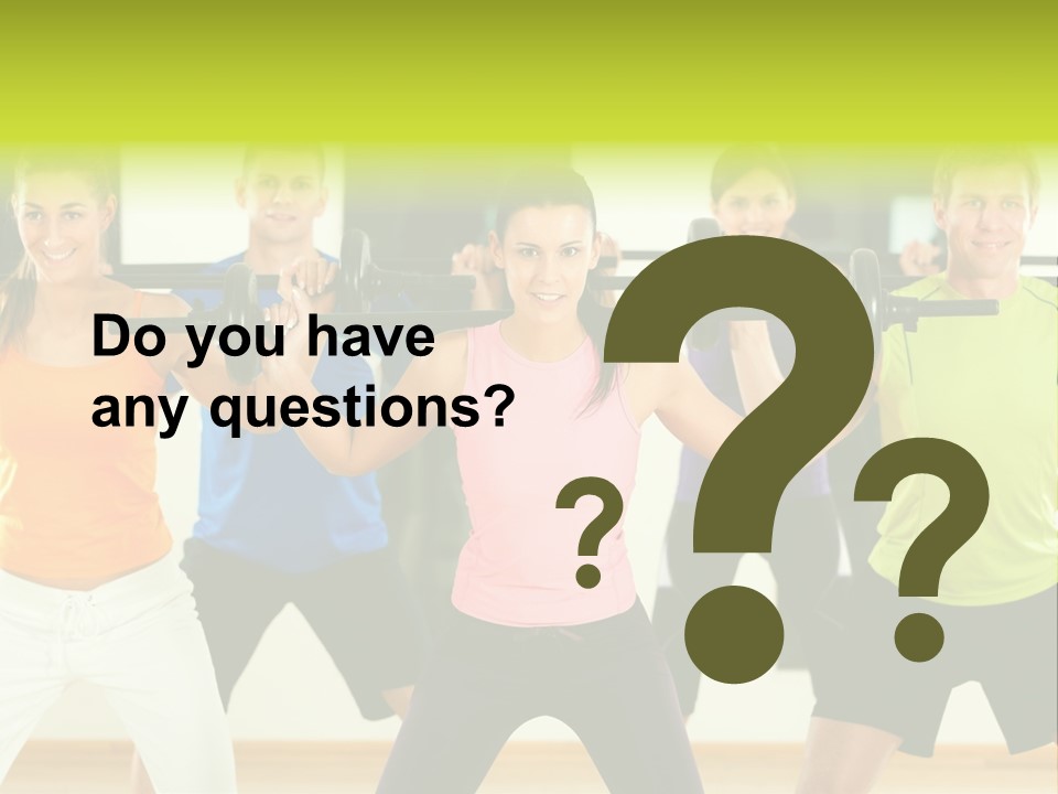 Push Strength Sport PowerPoint Template