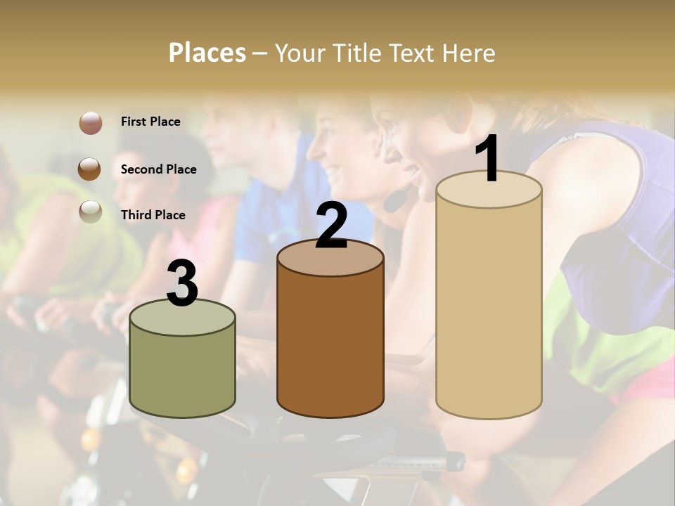 Powerful Colorful Exercise Machine PowerPoint Template