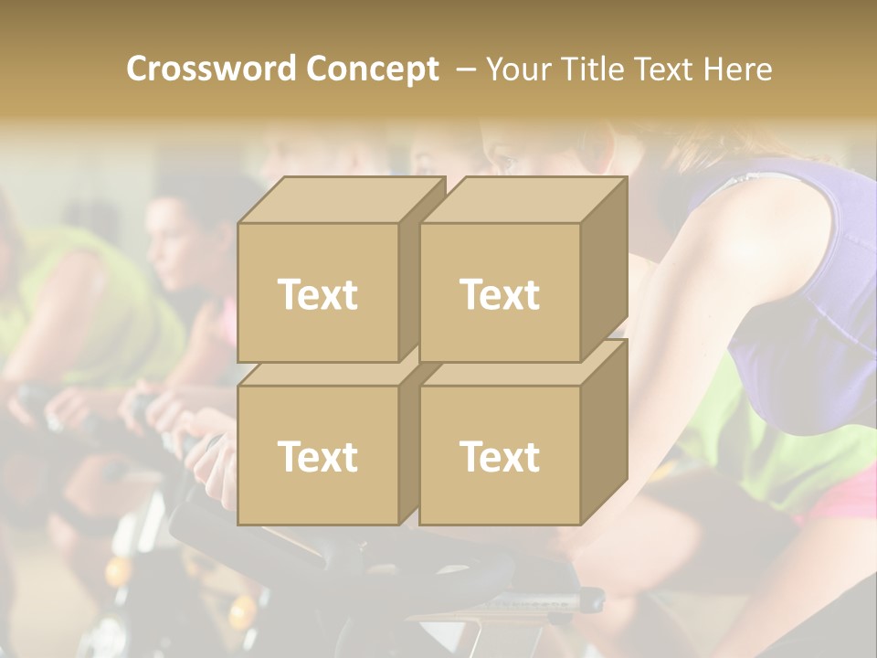Powerful Colorful Exercise Machine PowerPoint Template