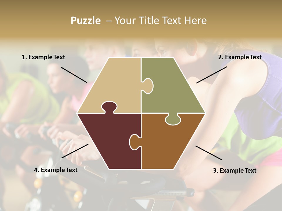 Powerful Colorful Exercise Machine PowerPoint Template