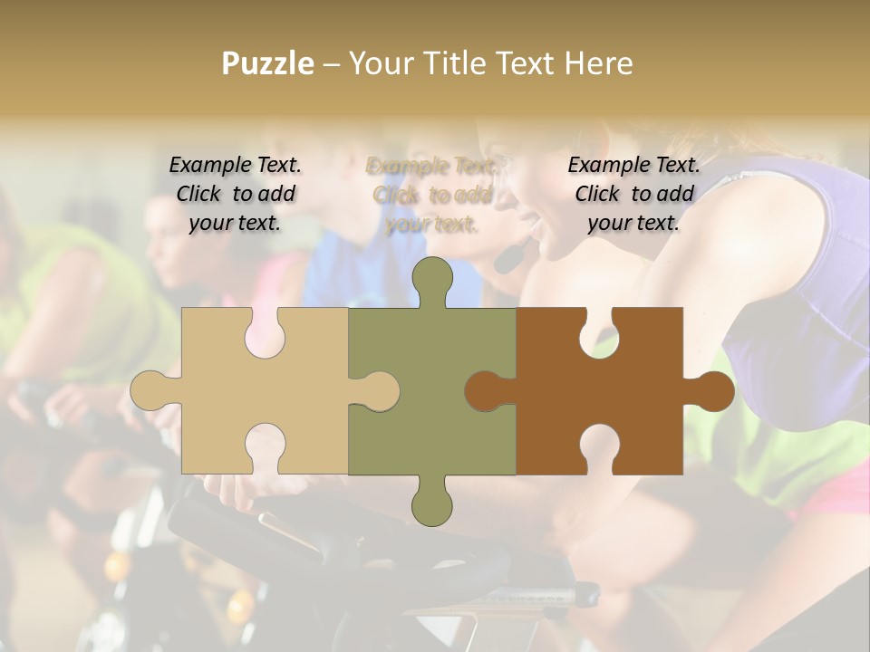 Powerful Colorful Exercise Machine PowerPoint Template