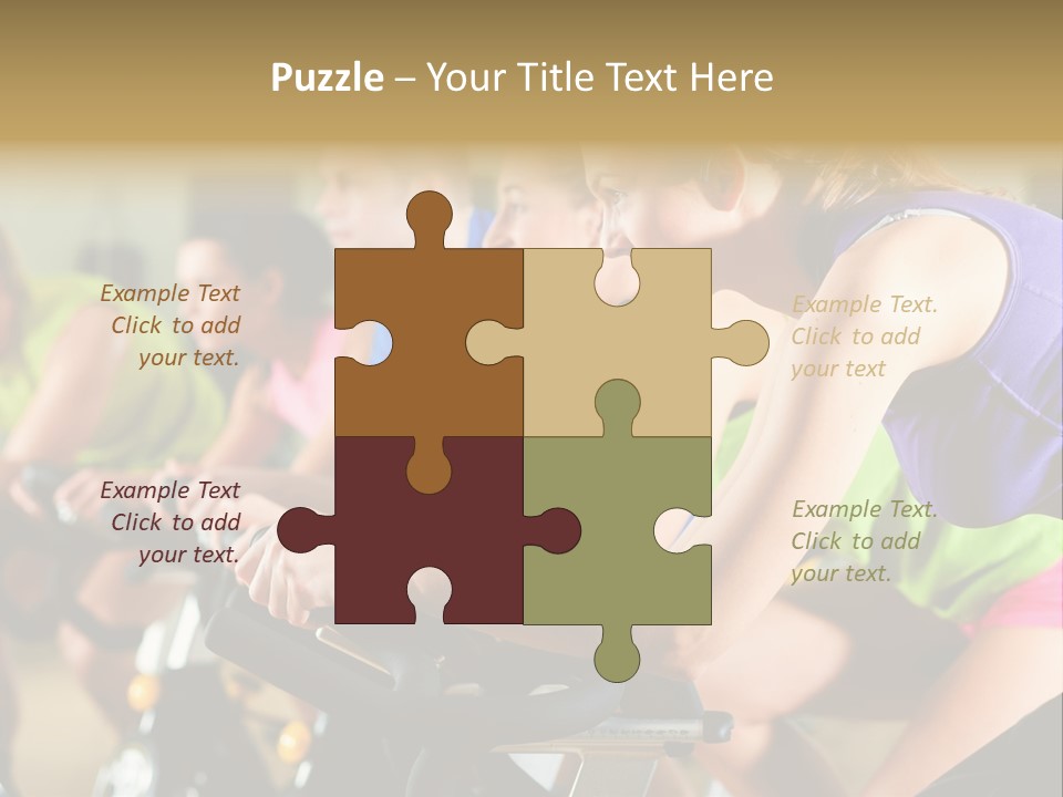 Powerful Colorful Exercise Machine PowerPoint Template