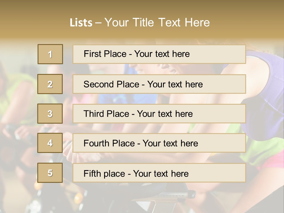 Powerful Colorful Exercise Machine PowerPoint Template
